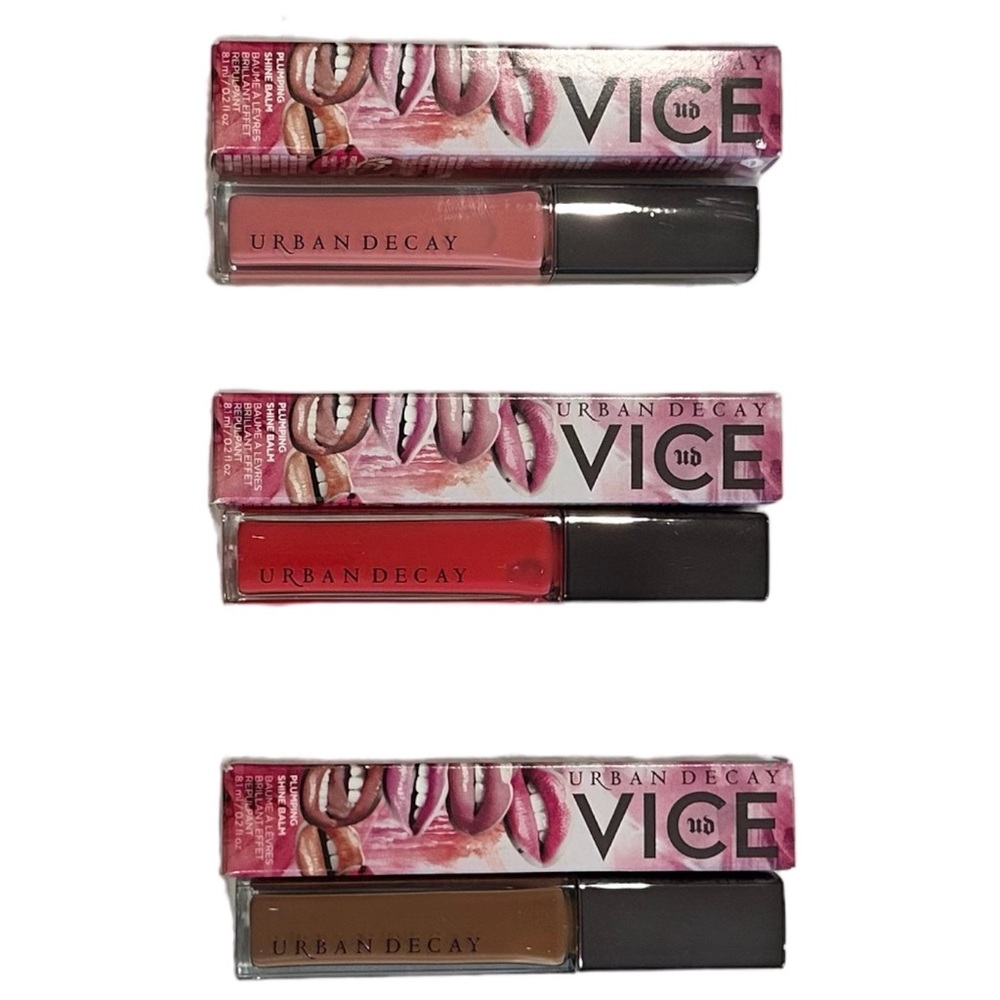 Urban Decay Plumping Shine Balm set of 3 NIB